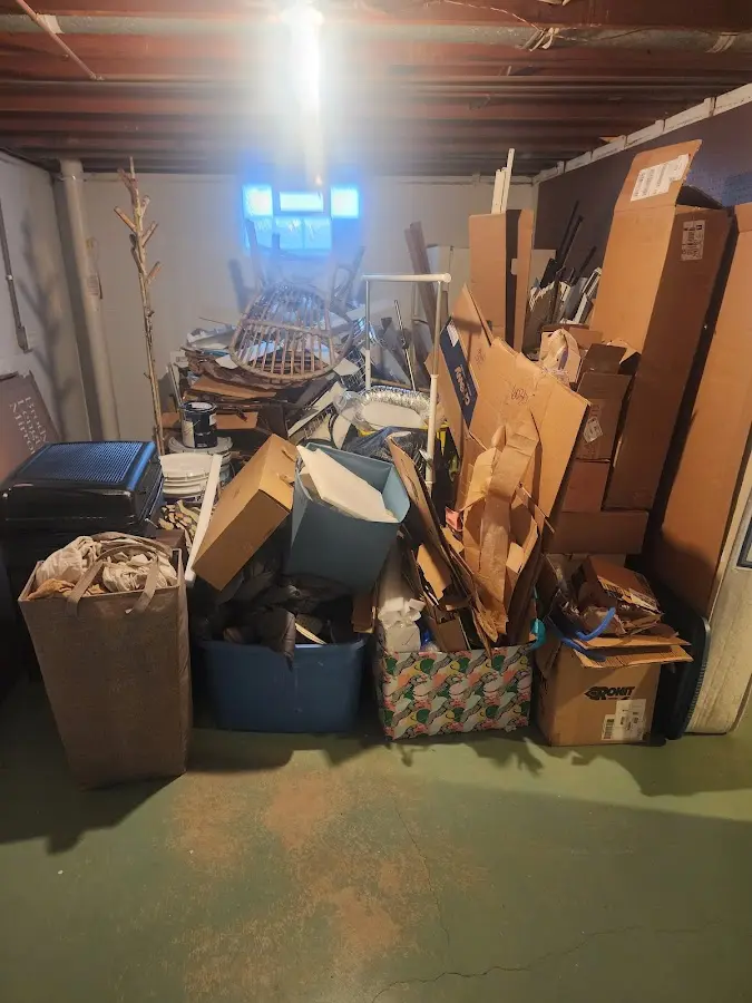 Roll-off dumpster container at job site for 15 Yard Dumpster Rental in Straban